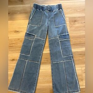 Tractr Girls Kids' French Terry Cargo Pants 12 *Flaw